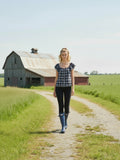 Midnight Checkers Top