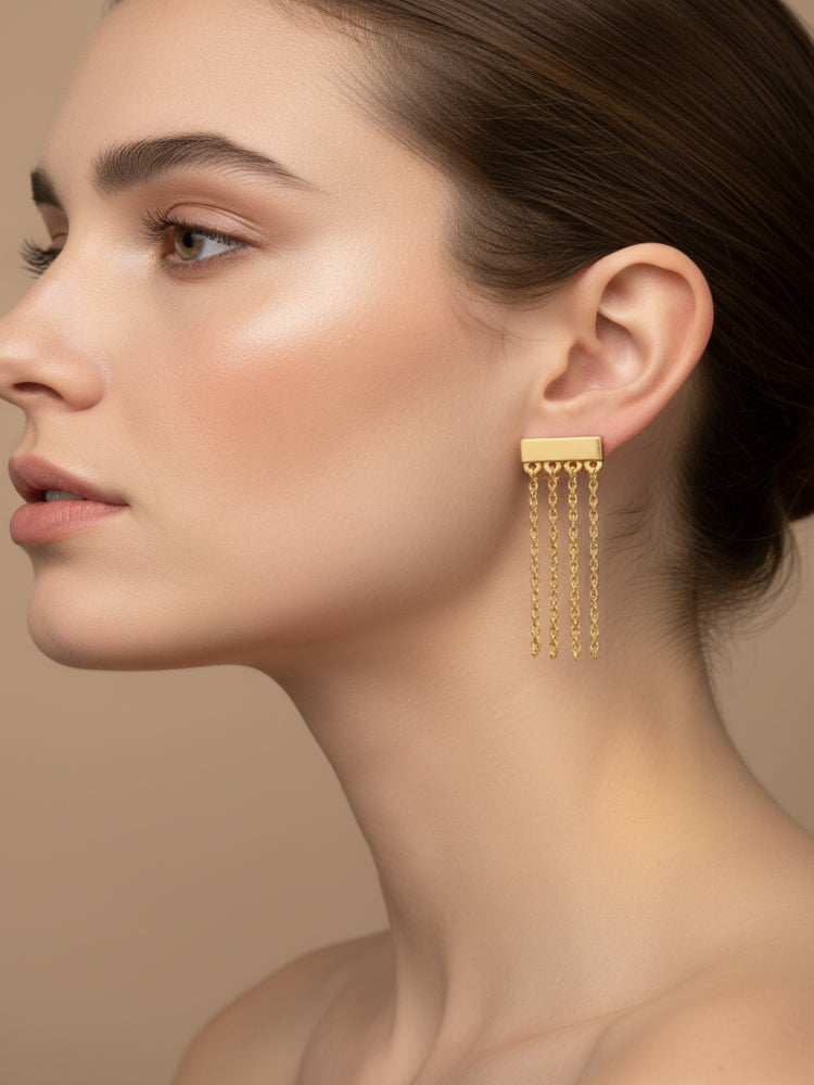 Chain Tassell Earring