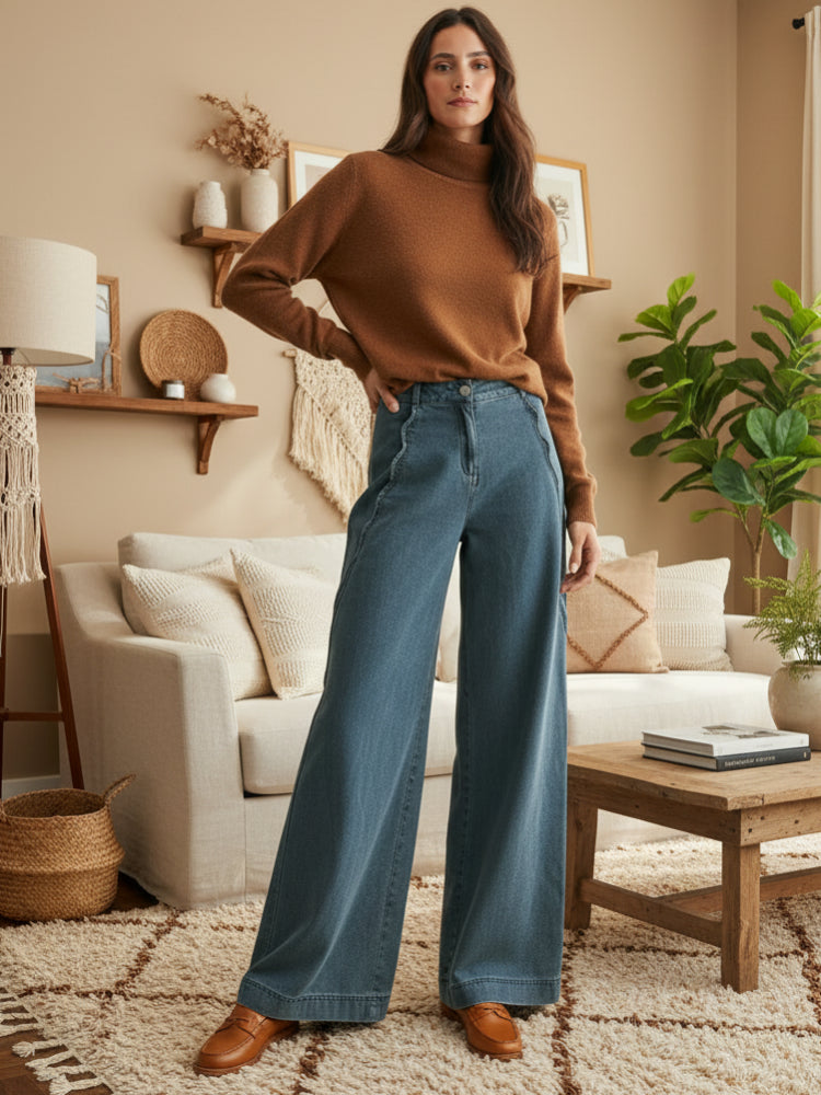 Scalloped Denim