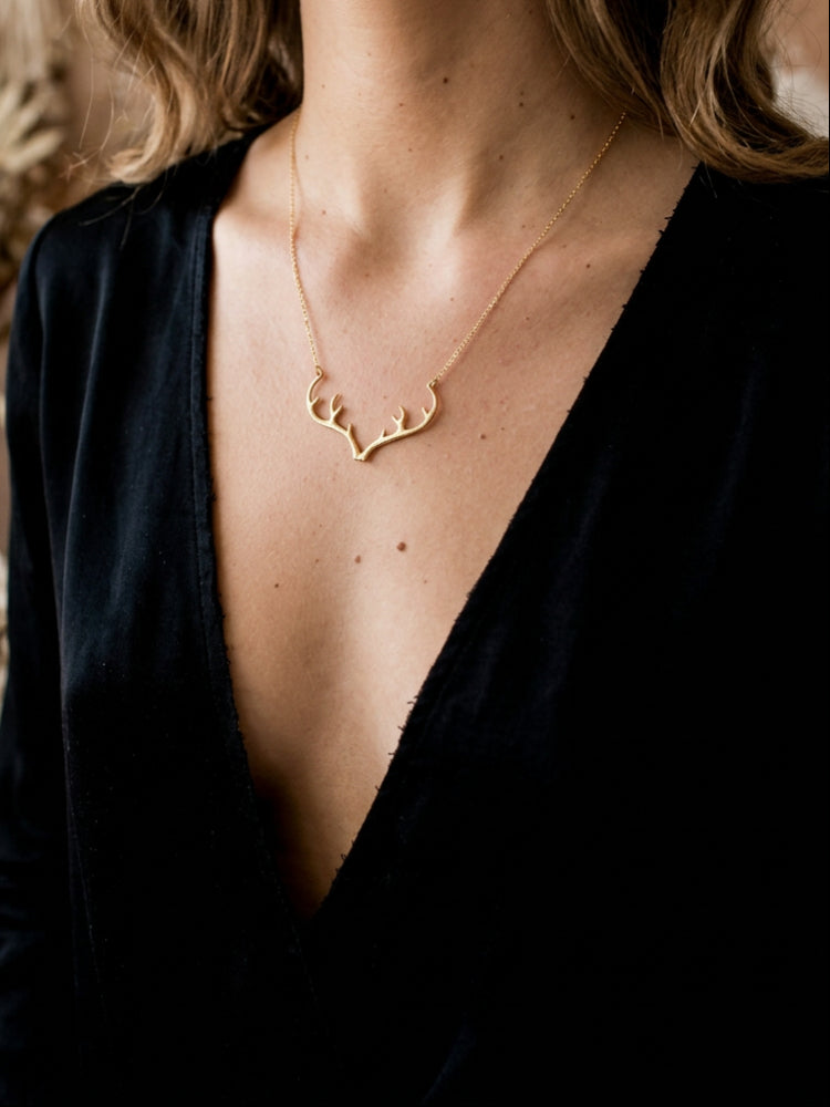 Antler Plate Necklace