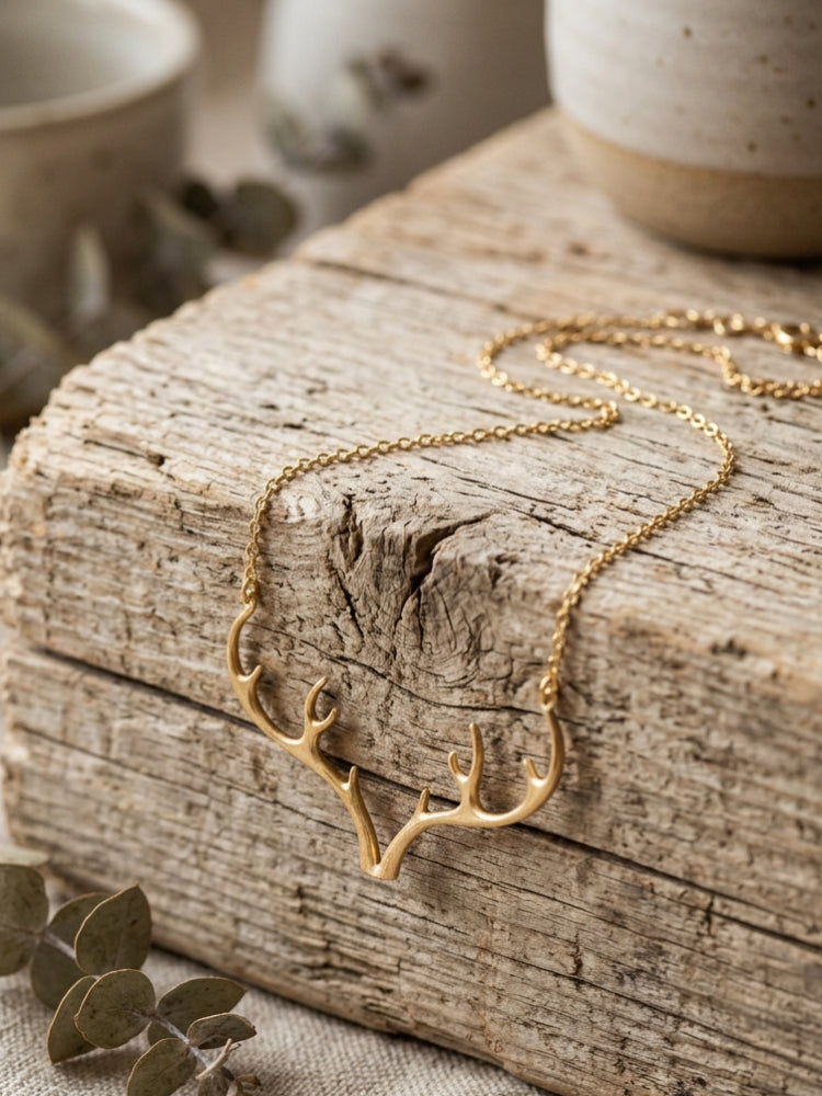 Antler Plate Necklace