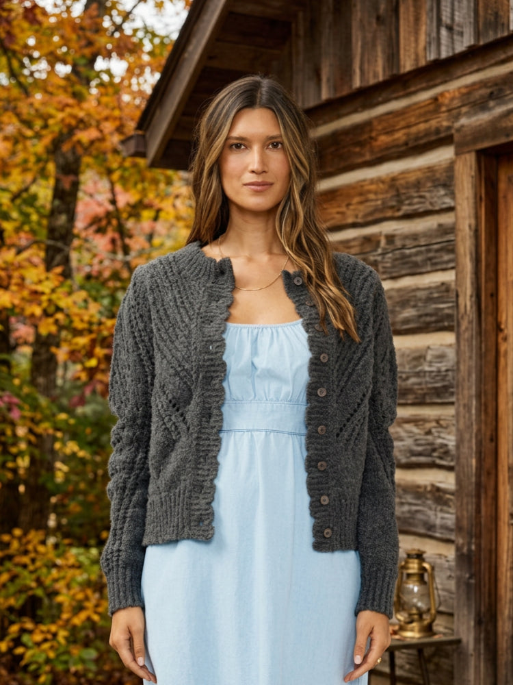 Pointelle Cardigan