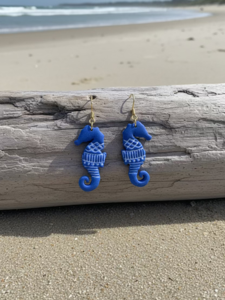 Salty Seahorse Earring