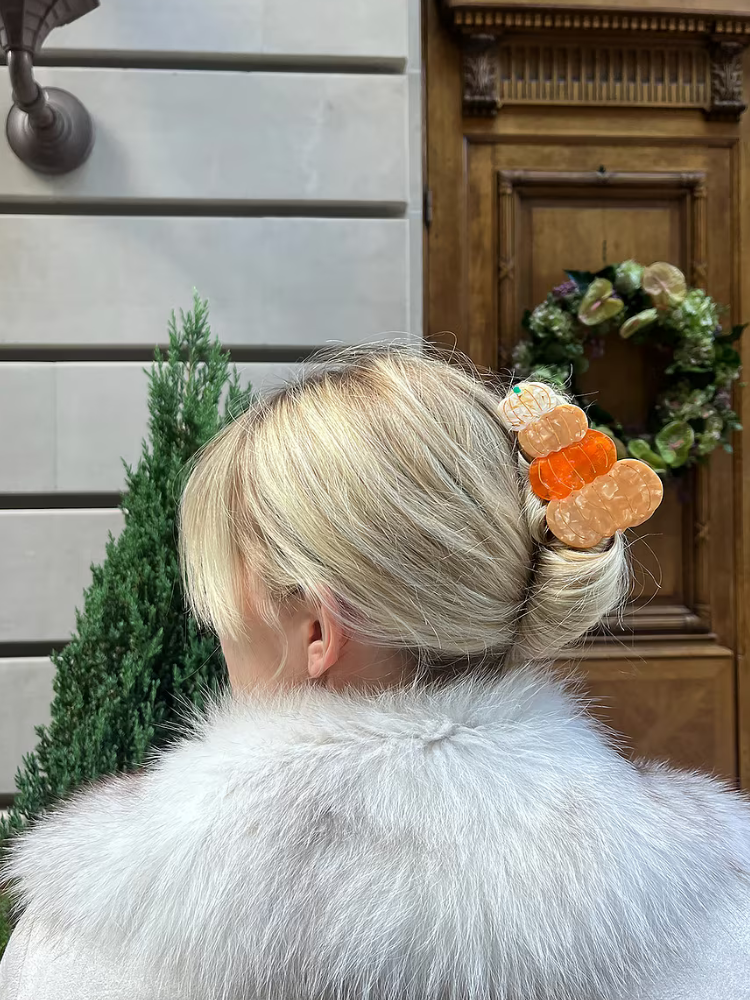 Pumpkin Claw Clip