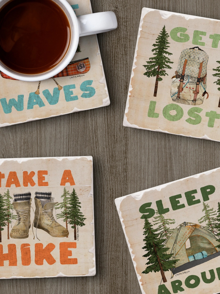 Stone Coaster Set Of 4 Collection
