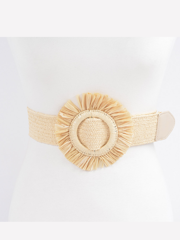 Raw Straw Belt