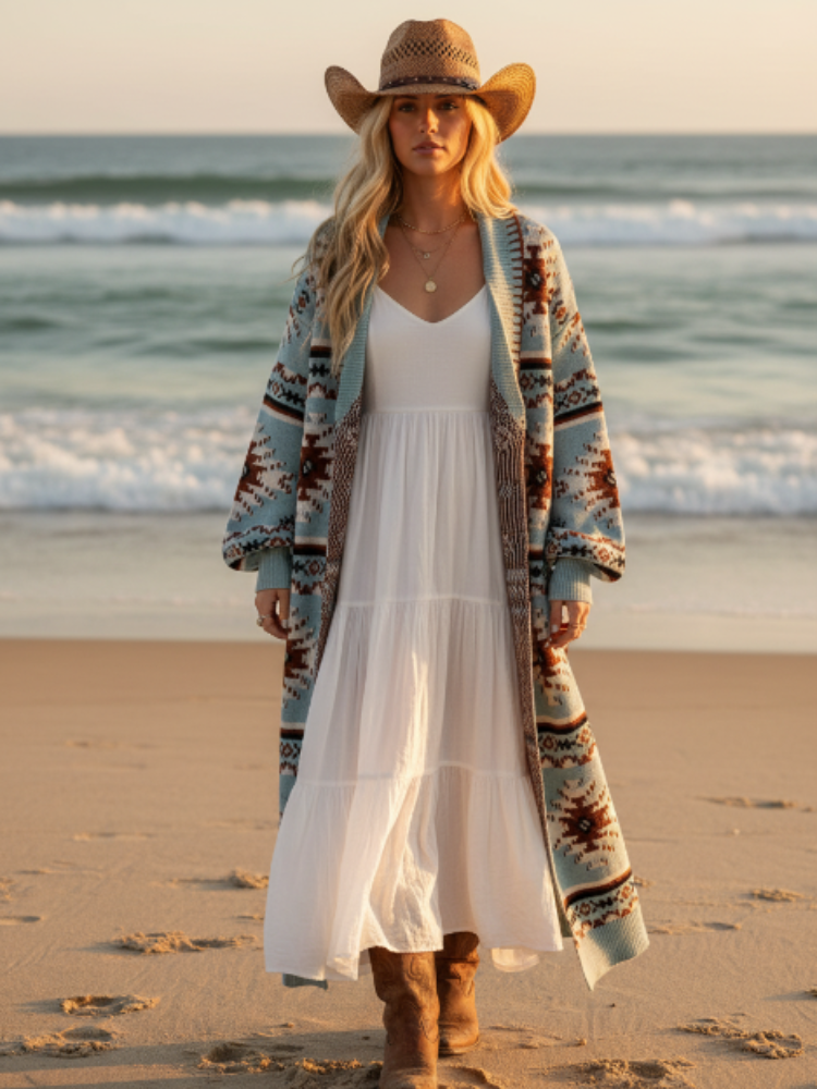 Cornflower Western Duster