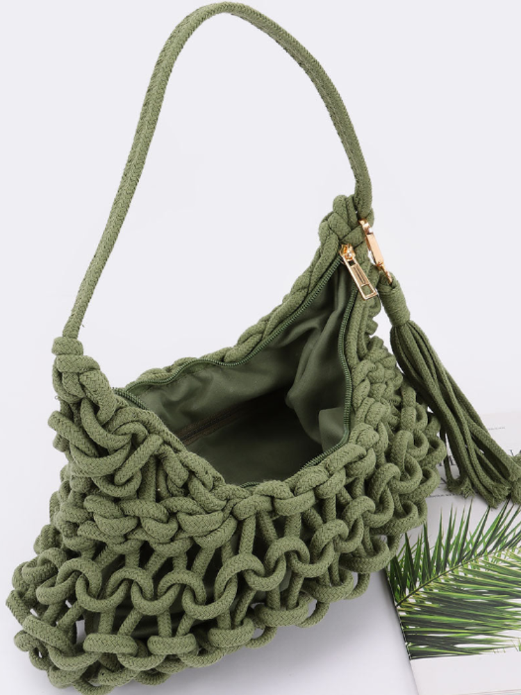 Slouch Braid Shoulder Bag