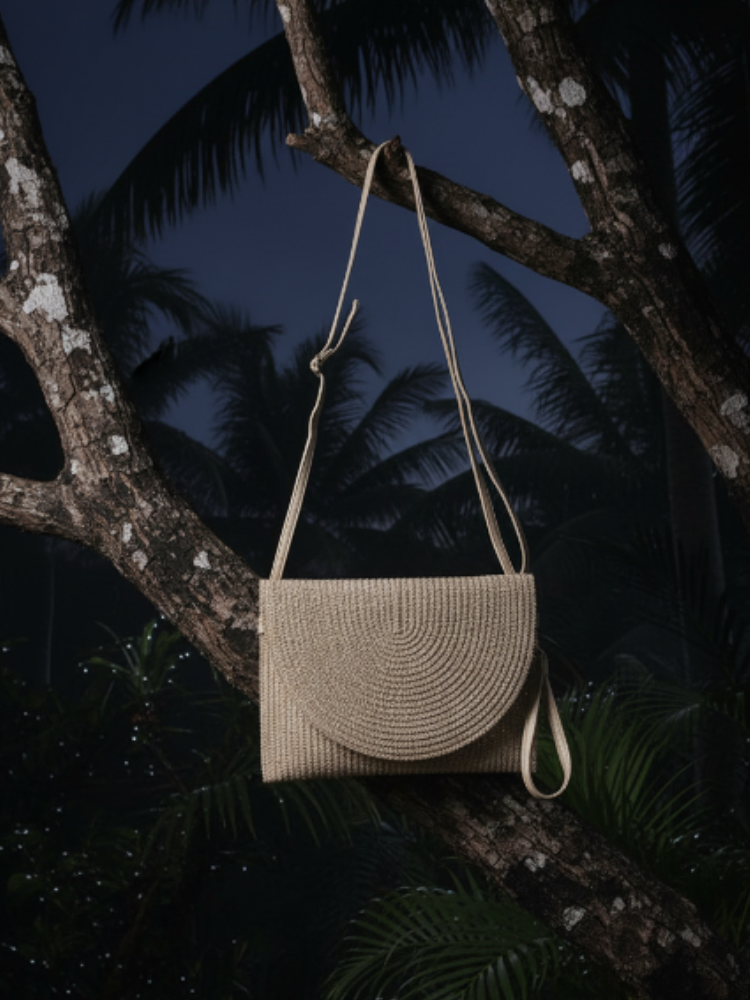 Eco Weave Metallic Clutch