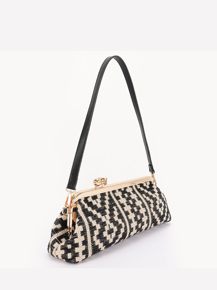 Straw Frame Mini Tote