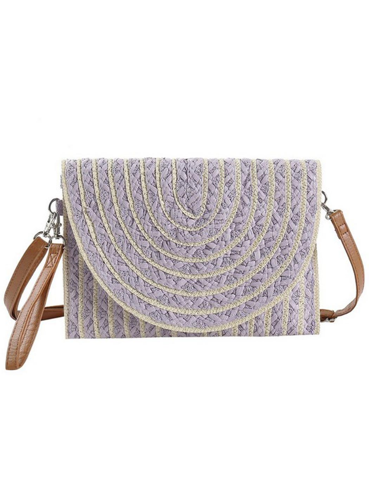 Two Tone Weave Clutch