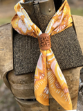 Embossed Leather Bandana Slider