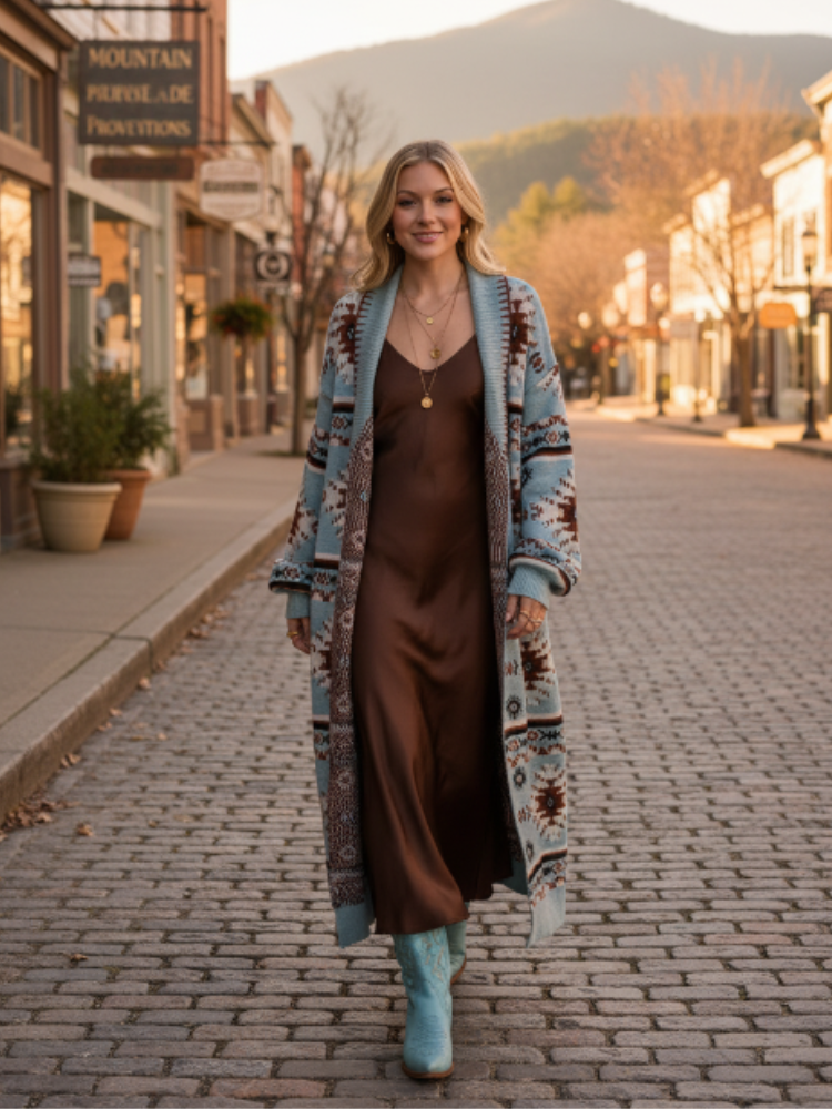 Cornflower Western Duster