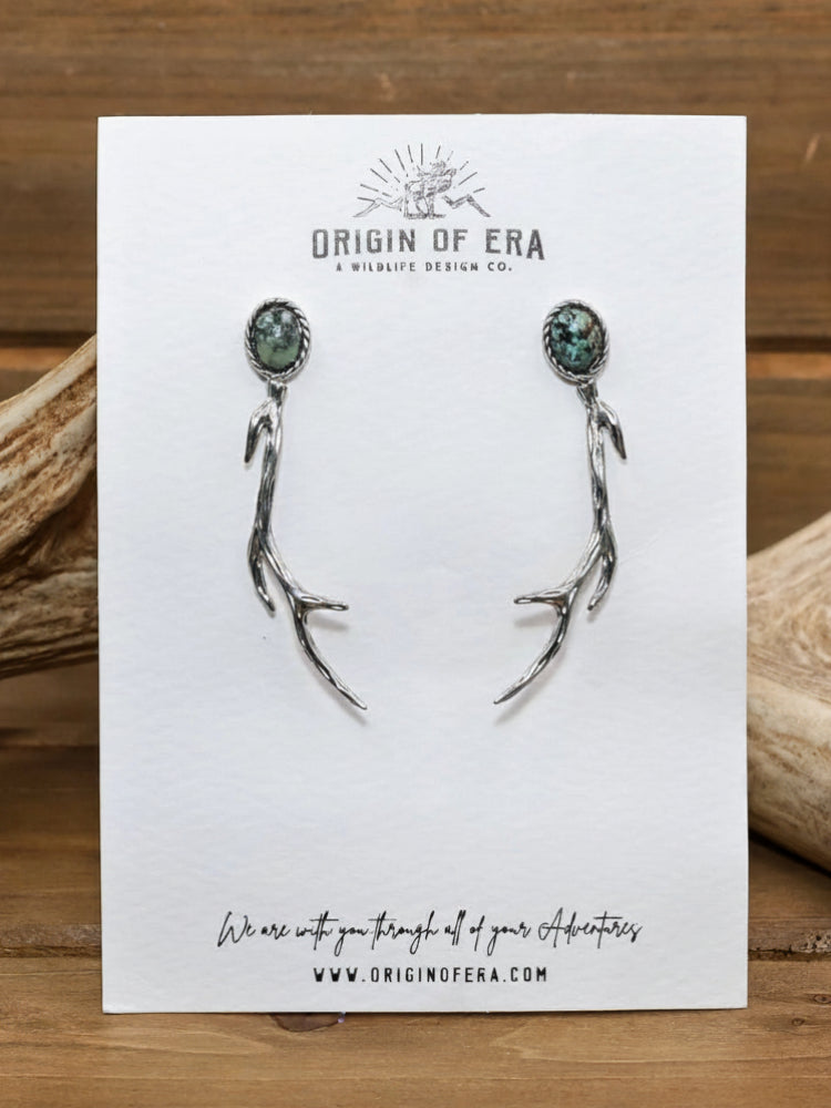 Shed & Stone Drop Earring