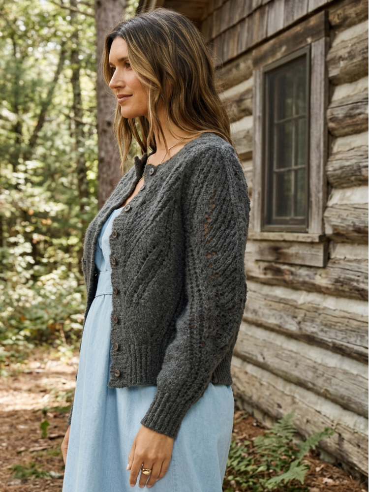 Pointelle Cardigan