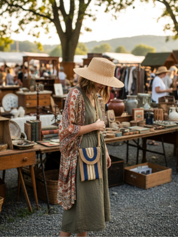 Straw Phone Crossbody