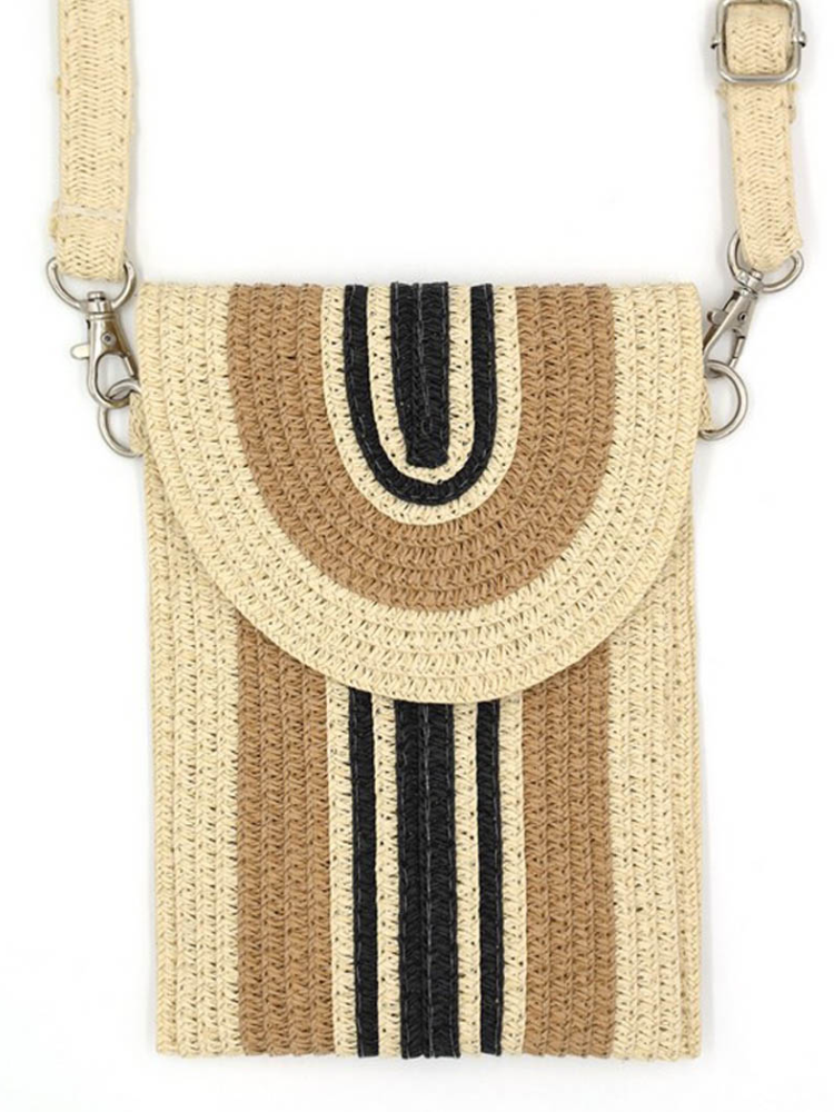 Straw Phone Crossbody