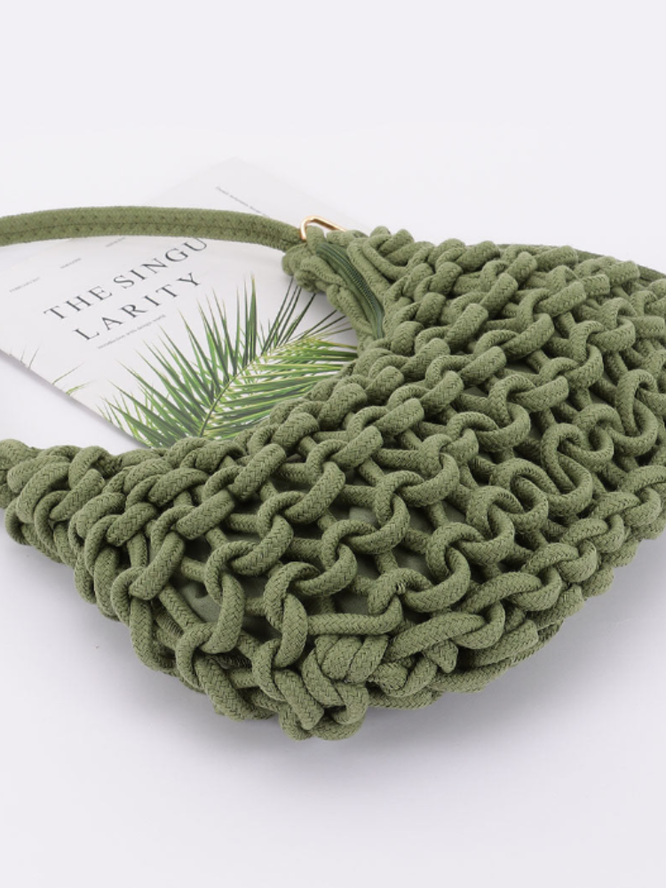 Slouch Braid Shoulder Bag