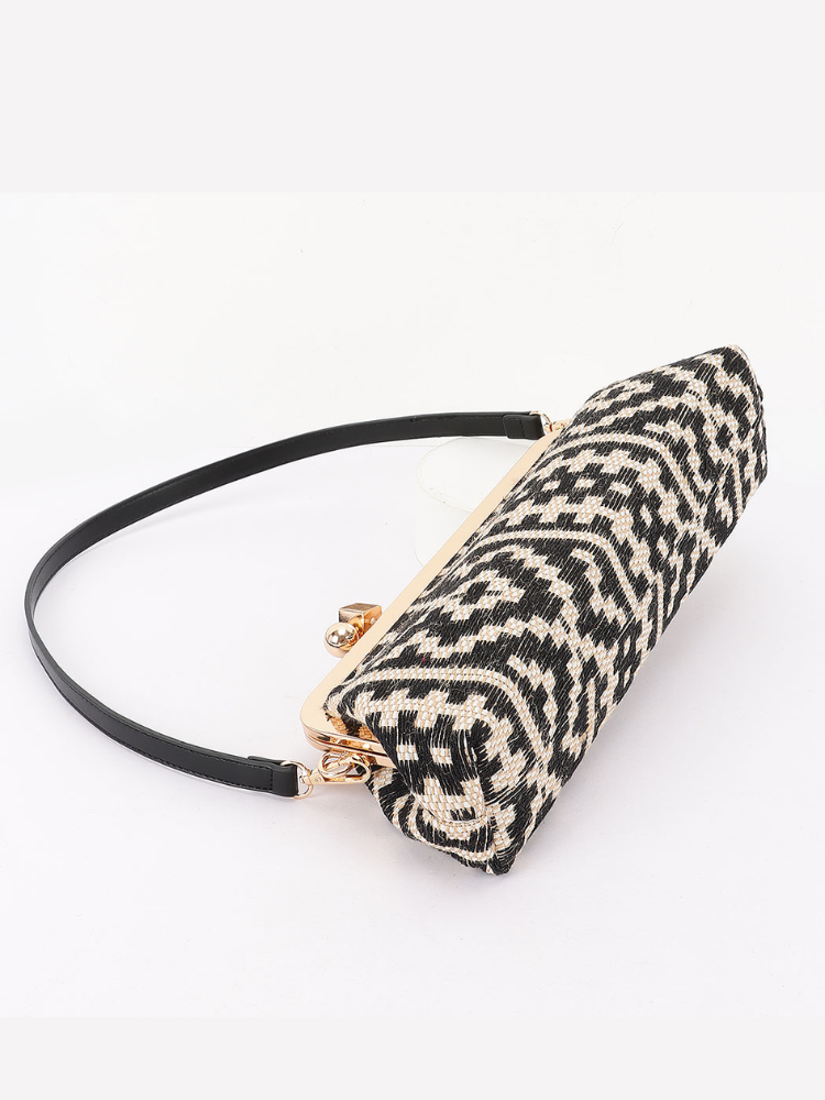 Straw Frame Mini Tote