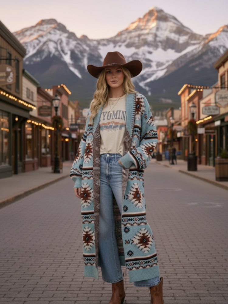 Cornflower Western Duster