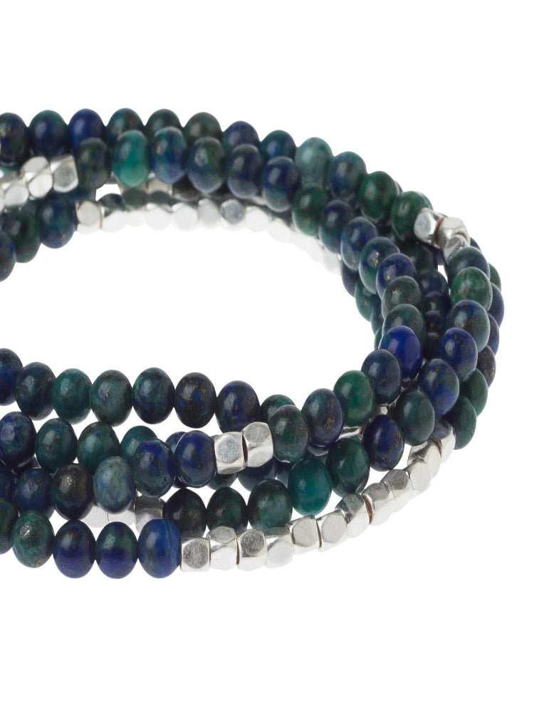 Stone Wrap Bracelet Azurite