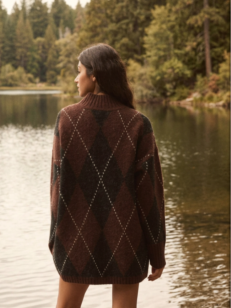 Jacquard Tunic Sweater
