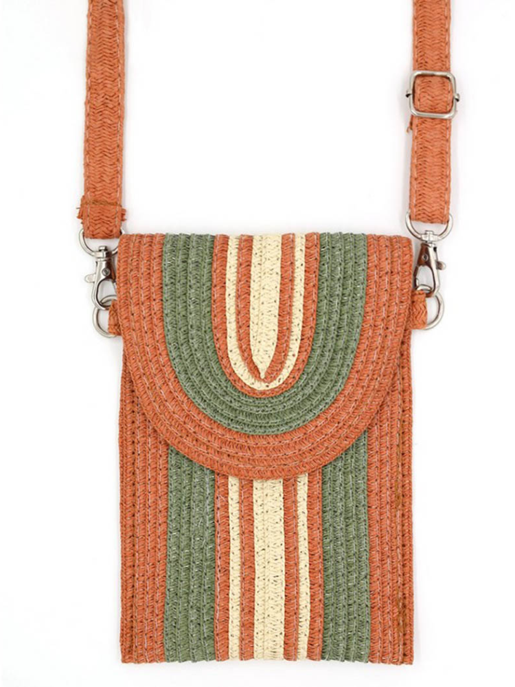 Straw Phone Crossbody