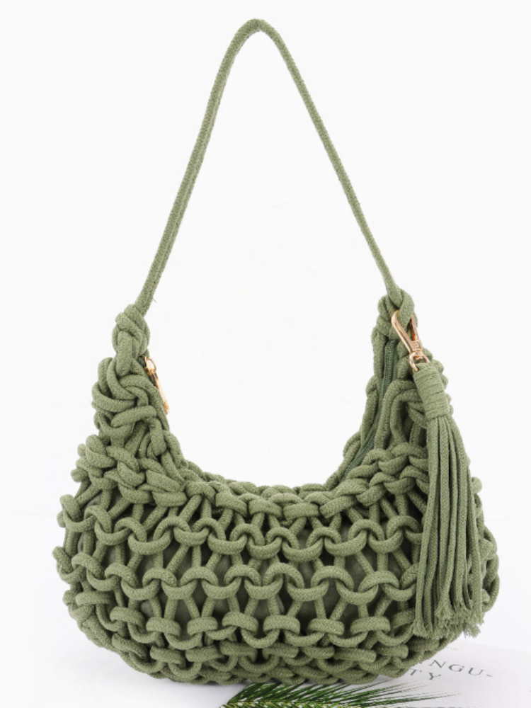 Slouch Braid Shoulder Bag