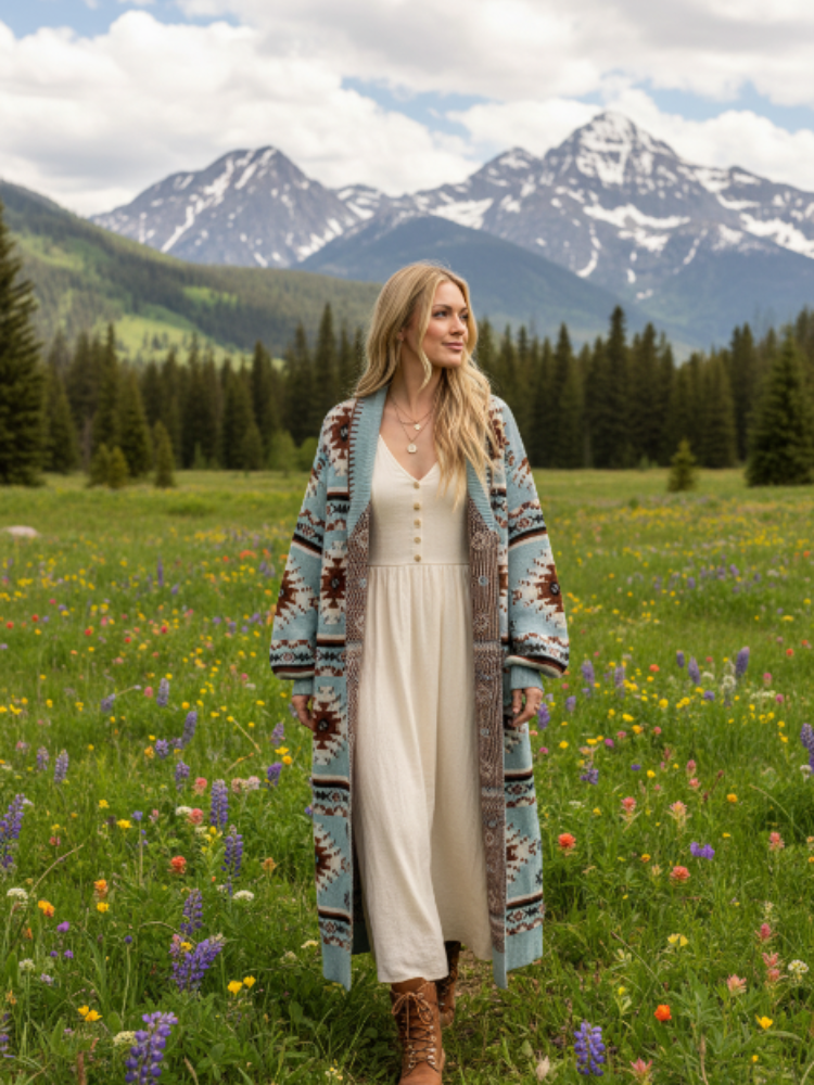 Cornflower Western Duster