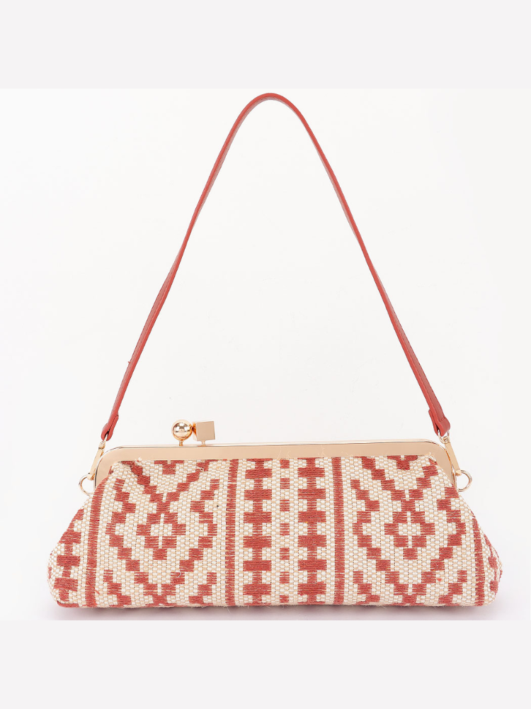 Straw Frame Mini Tote