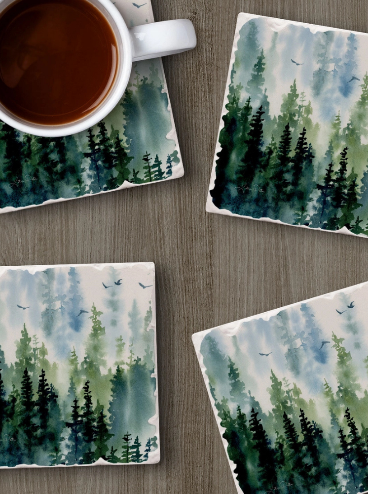 Stone Coaster Set Of 4 Collection