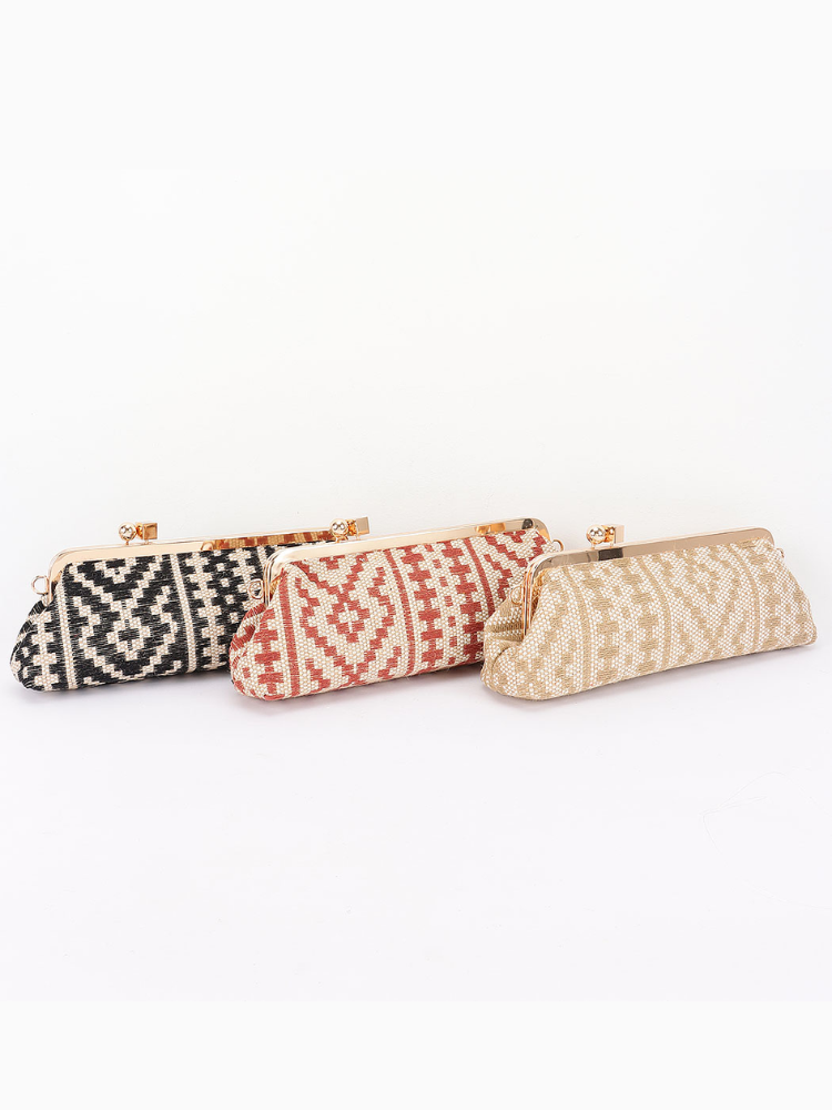 Straw Frame Mini Tote