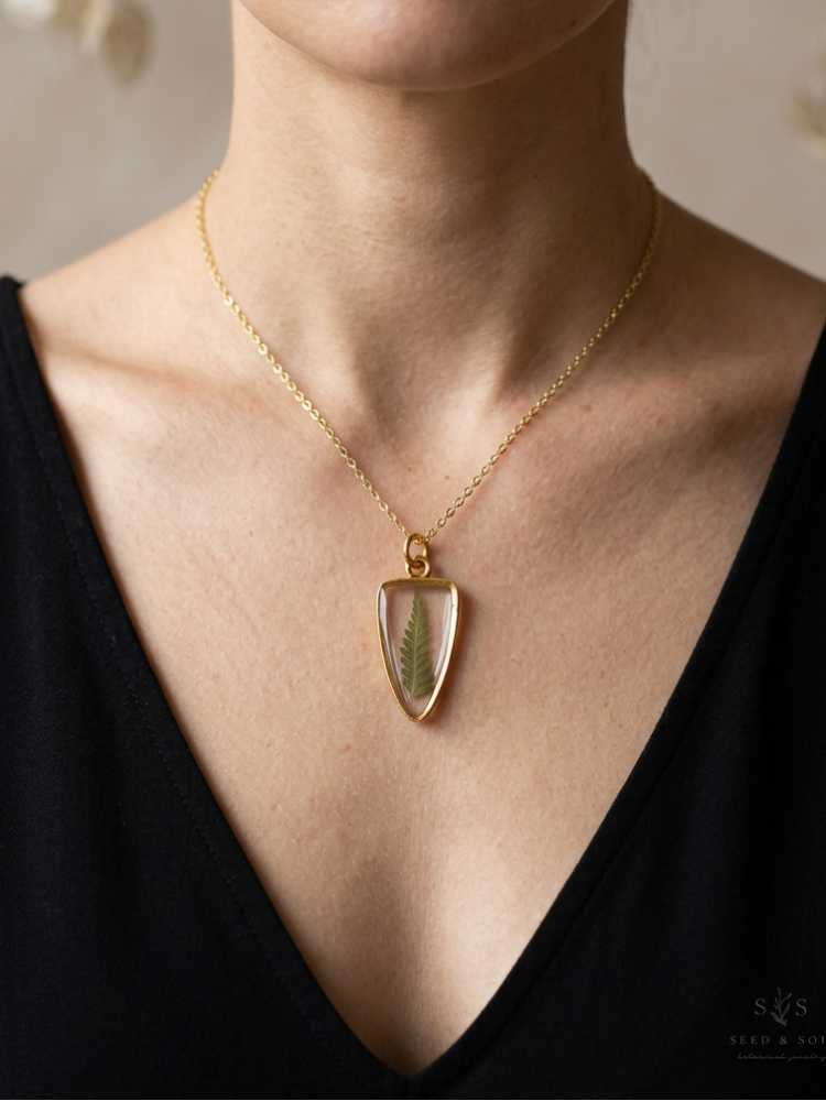 Fern Arrowhead Necklace