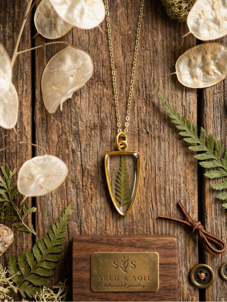 Fern Arrowhead Necklace