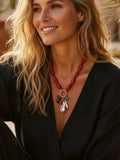 Riviera Coral Charm Necklace