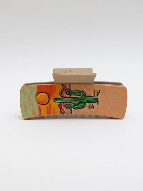 Cactus Sunset Claw Clip