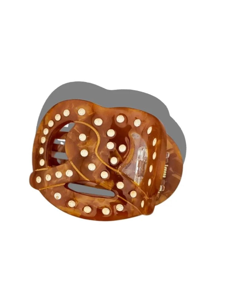 Mini Pretzel Claw Clip