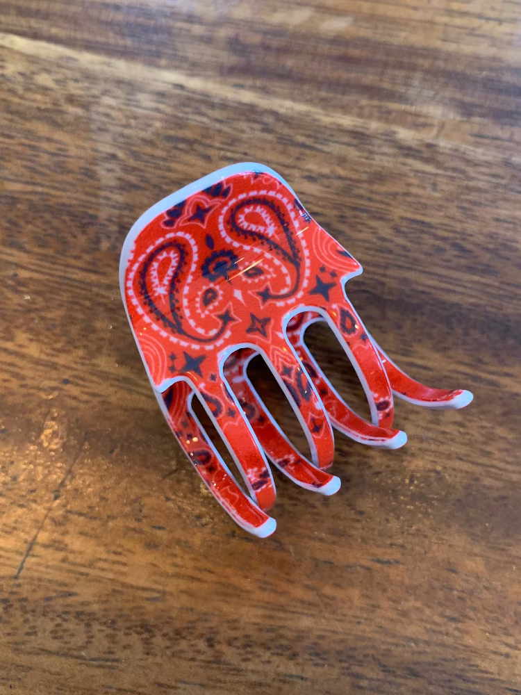 Bandana Print Mini Claw
