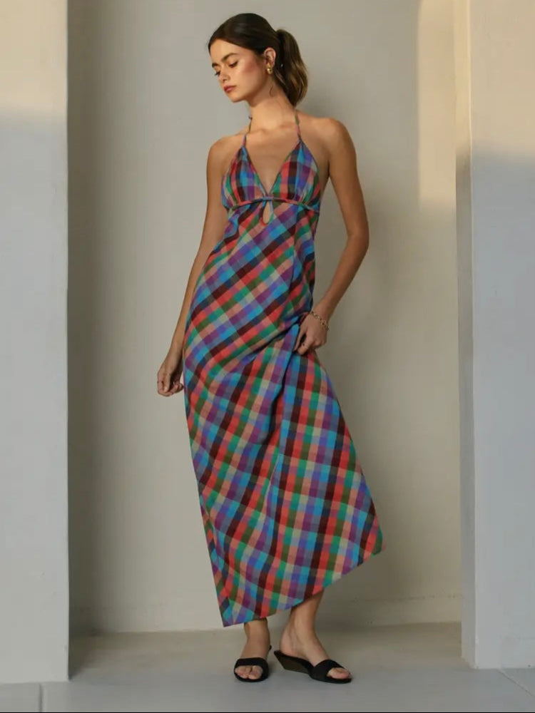 Vibrant Vines Triangle Maxi