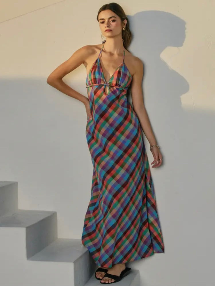 Vibrant Vines Triangle Maxi