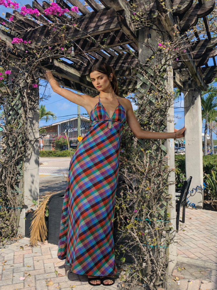 Vibrant Vines Triangle Maxi