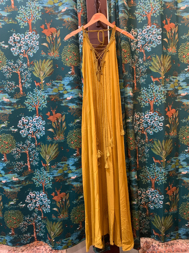 Chartreuse Boho Maxi