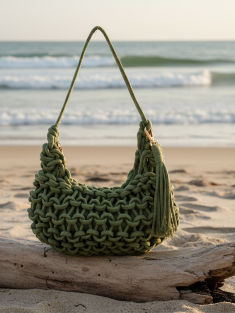 Slouch Braid Shoulder Bag