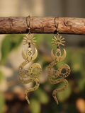 Celestial Snake Earrings