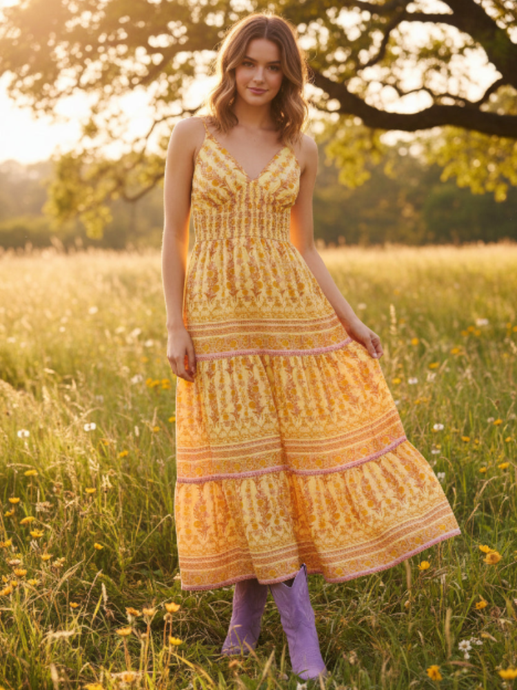 Jordan Golden Apricot Dress