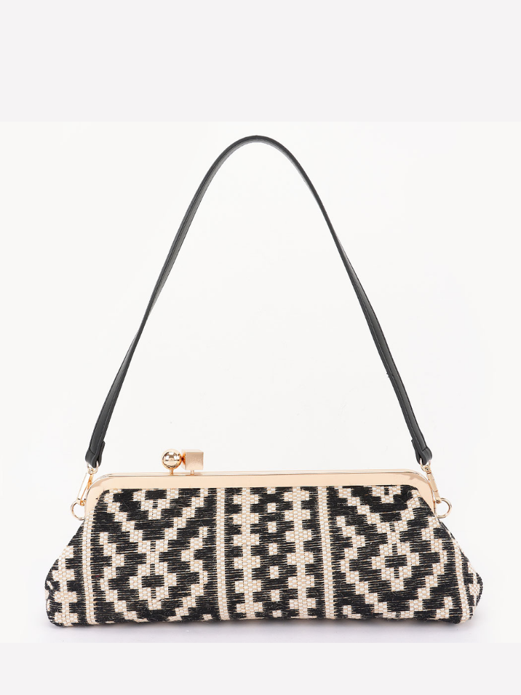 Straw Frame Mini Tote