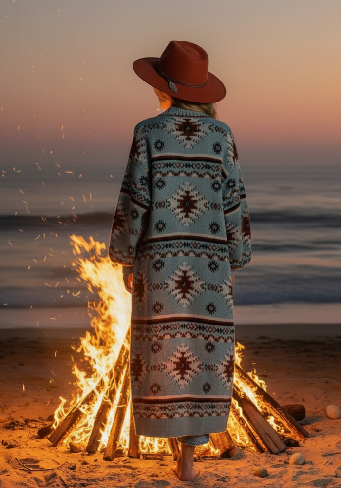 Cornflower Western Duster