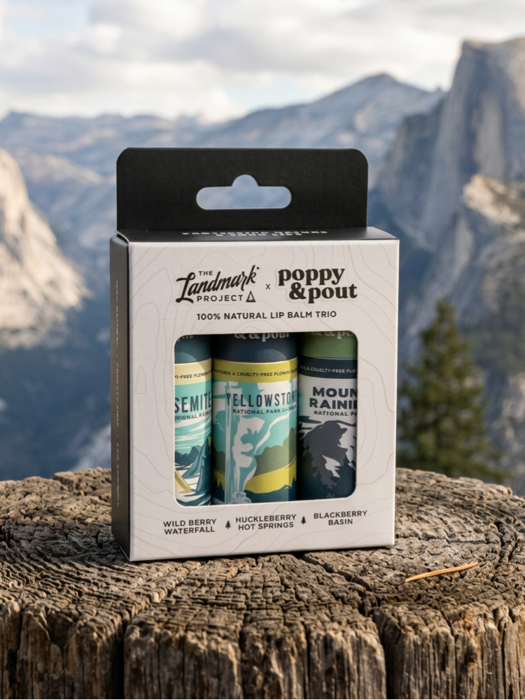 Poppy & Pout X The Landmark Project: Lip Balm Gift Set Trio Mountain