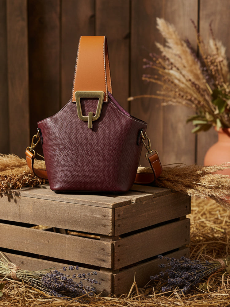 Contrast Bucket Sling Bag