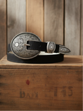 Skinny Suede Western Belt